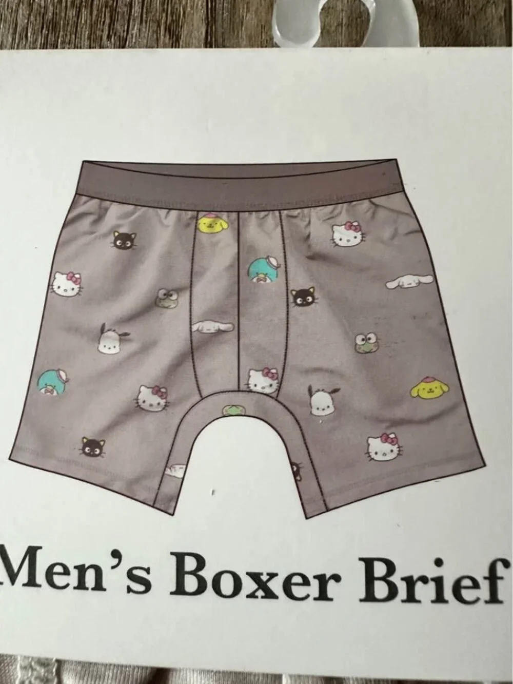 Hello Kitty Men's Boxer Brief Sz Large
